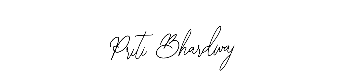 The best way (Bearetta-2O07w) to make a short signature is to pick only two or three words in your name. The name Priti Bhardwaj include a total of six letters. For converting this name. Priti Bhardwaj signature style 12 images and pictures png
