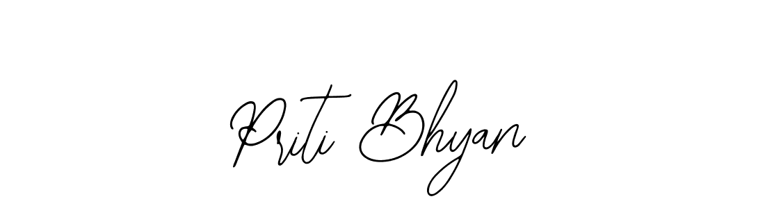 Also You can easily find your signature by using the search form. We will create Priti Bhyan name handwritten signature images for you free of cost using Bearetta-2O07w sign style. Priti Bhyan signature style 12 images and pictures png