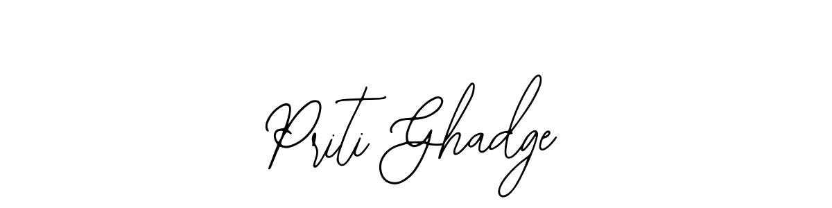 Design your own signature with our free online signature maker. With this signature software, you can create a handwritten (Bearetta-2O07w) signature for name Priti Ghadge. Priti Ghadge signature style 12 images and pictures png