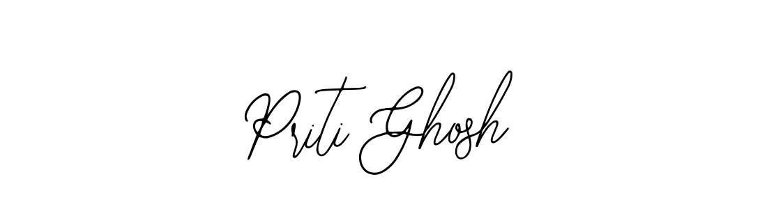 How to make Priti Ghosh name signature. Use Bearetta-2O07w style for creating short signs online. This is the latest handwritten sign. Priti Ghosh signature style 12 images and pictures png