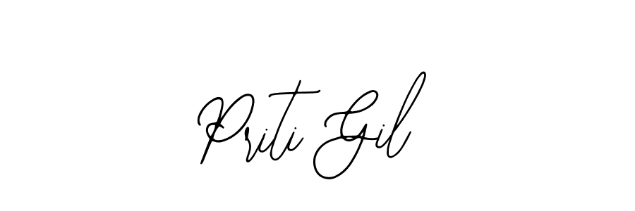 Priti Gil stylish signature style. Best Handwritten Sign (Bearetta-2O07w) for my name. Handwritten Signature Collection Ideas for my name Priti Gil. Priti Gil signature style 12 images and pictures png