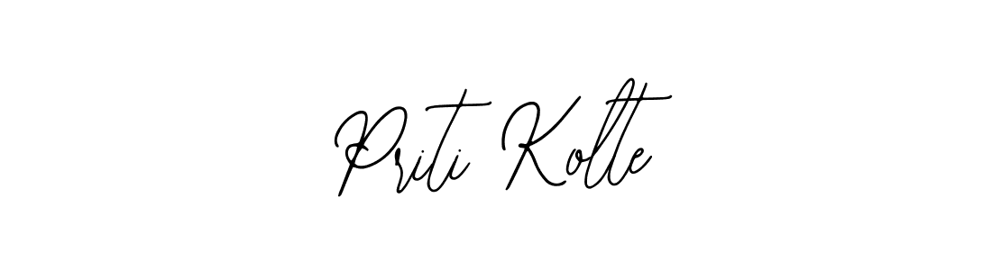 Priti Kolte stylish signature style. Best Handwritten Sign (Bearetta-2O07w) for my name. Handwritten Signature Collection Ideas for my name Priti Kolte. Priti Kolte signature style 12 images and pictures png