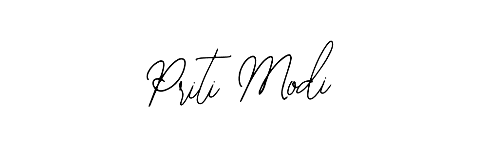 Use a signature maker to create a handwritten signature online. With this signature software, you can design (Bearetta-2O07w) your own signature for name Priti Modi. Priti Modi signature style 12 images and pictures png