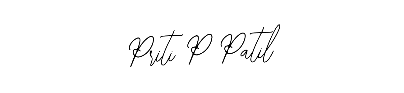The best way (Bearetta-2O07w) to make a short signature is to pick only two or three words in your name. The name Priti P Patil include a total of six letters. For converting this name. Priti P Patil signature style 12 images and pictures png