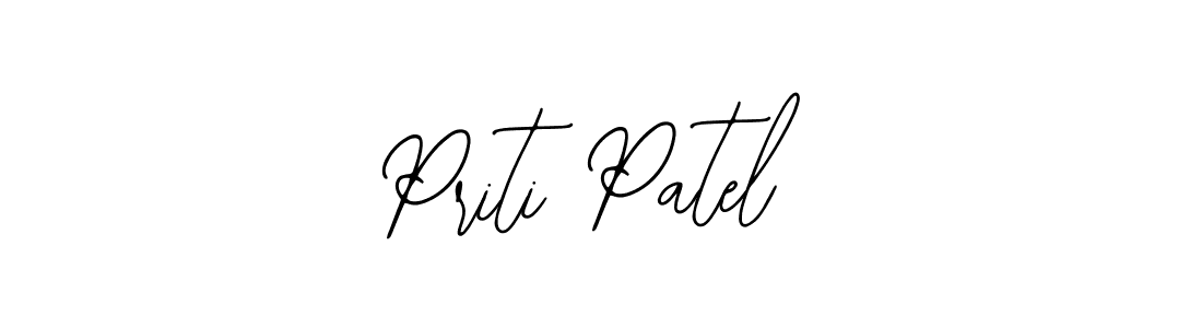 Priti Patel stylish signature style. Best Handwritten Sign (Bearetta-2O07w) for my name. Handwritten Signature Collection Ideas for my name Priti Patel. Priti Patel signature style 12 images and pictures png