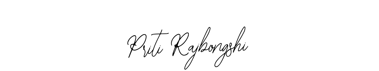 How to make Priti Rajbongshi name signature. Use Bearetta-2O07w style for creating short signs online. This is the latest handwritten sign. Priti Rajbongshi signature style 12 images and pictures png