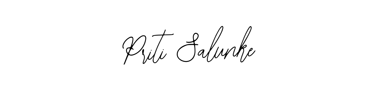 Also You can easily find your signature by using the search form. We will create Priti Salunke name handwritten signature images for you free of cost using Bearetta-2O07w sign style. Priti Salunke signature style 12 images and pictures png