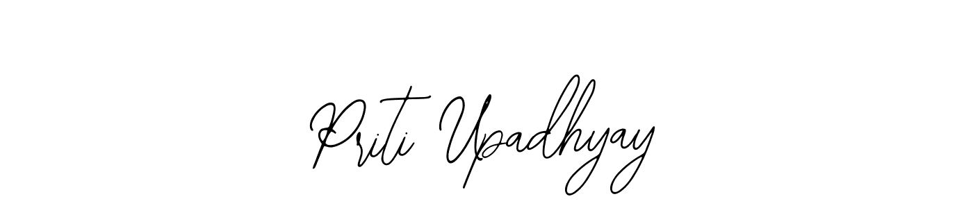 if you are searching for the best signature style for your name Priti Upadhyay. so please give up your signature search. here we have designed multiple signature styles  using Bearetta-2O07w. Priti Upadhyay signature style 12 images and pictures png