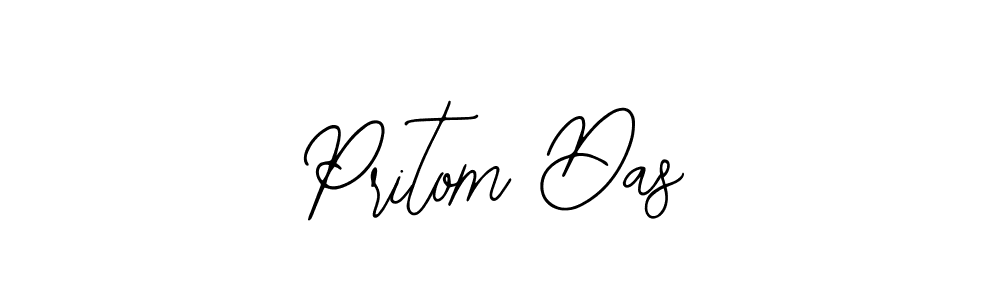 You should practise on your own different ways (Bearetta-2O07w) to write your name (Pritom Das) in signature. don't let someone else do it for you. Pritom Das signature style 12 images and pictures png