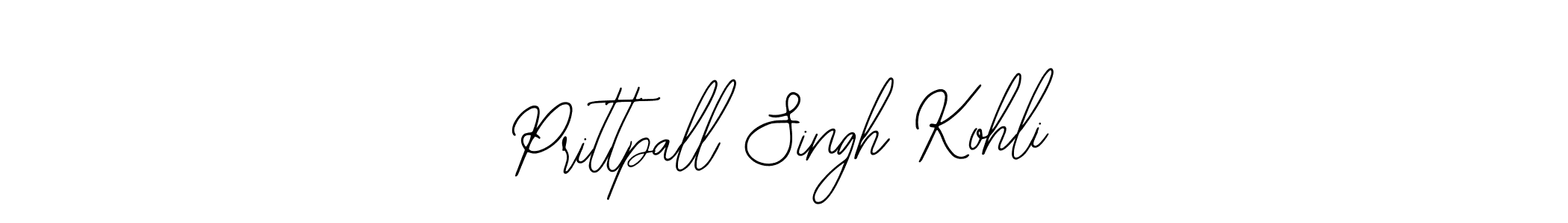 Use a signature maker to create a handwritten signature online. With this signature software, you can design (Bearetta-2O07w) your own signature for name Prittpall Singh Kohli. Prittpall Singh Kohli signature style 12 images and pictures png