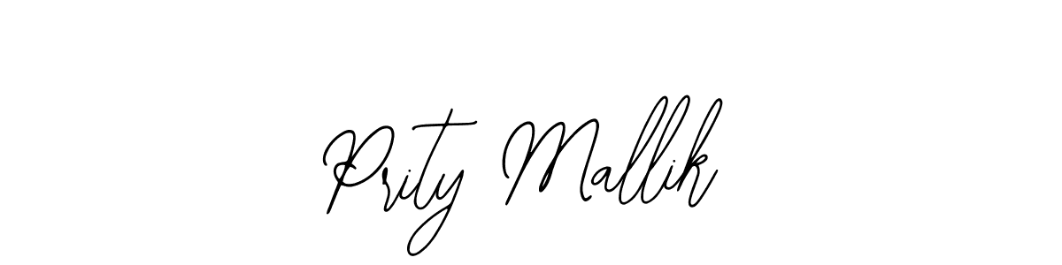 You should practise on your own different ways (Bearetta-2O07w) to write your name (Prity Mallik) in signature. don't let someone else do it for you. Prity Mallik signature style 12 images and pictures png
