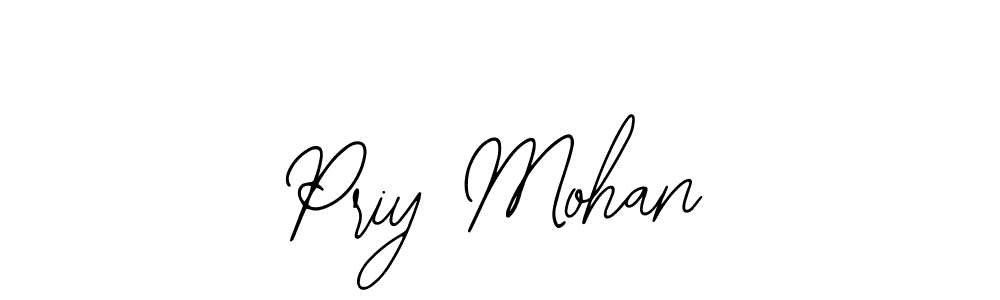 How to make Priy Mohan signature? Bearetta-2O07w is a professional autograph style. Create handwritten signature for Priy Mohan name. Priy Mohan signature style 12 images and pictures png