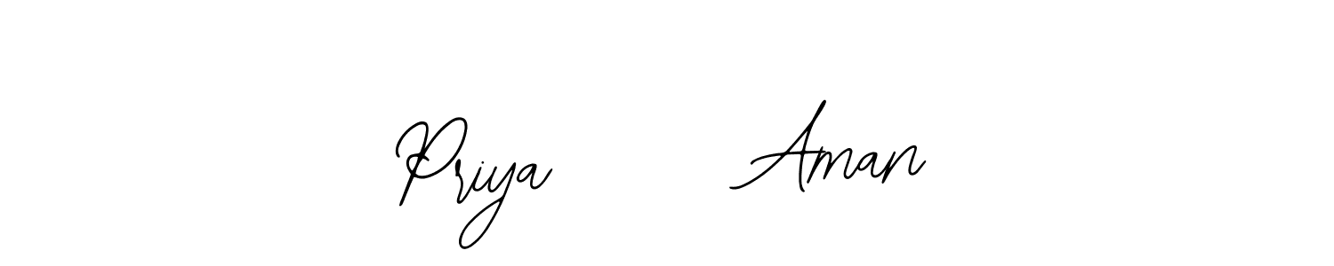 Make a beautiful signature design for name Priya      Aman. Use this online signature maker to create a handwritten signature for free. Priya      Aman signature style 12 images and pictures png