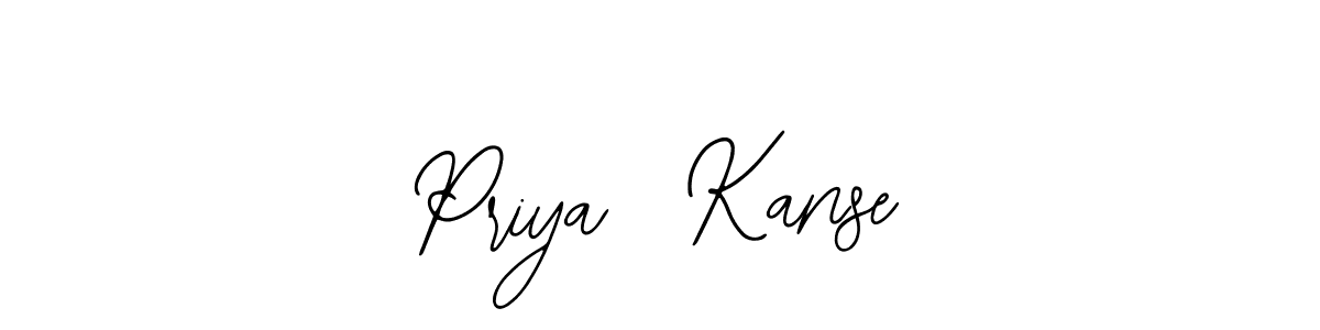 How to make Priya  Kanse name signature. Use Bearetta-2O07w style for creating short signs online. This is the latest handwritten sign. Priya  Kanse signature style 12 images and pictures png
