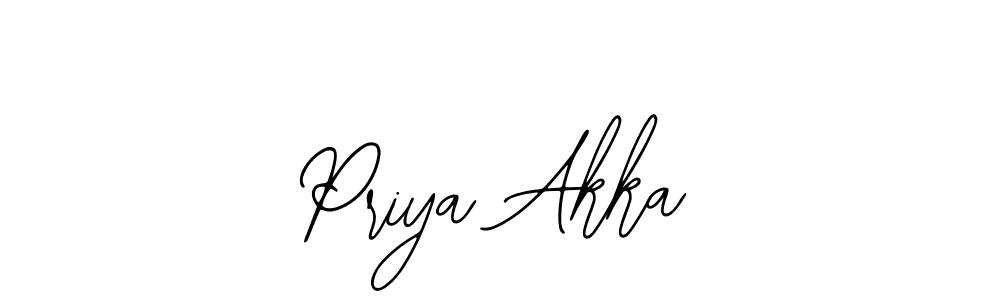 Make a beautiful signature design for name Priya Akka. With this signature (Bearetta-2O07w) style, you can create a handwritten signature for free. Priya Akka signature style 12 images and pictures png