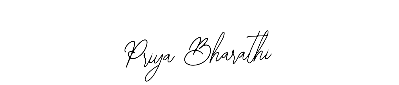 Make a beautiful signature design for name Priya Bharathi. Use this online signature maker to create a handwritten signature for free. Priya Bharathi signature style 12 images and pictures png