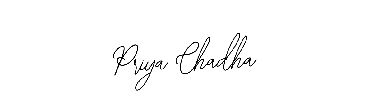 Make a beautiful signature design for name Priya Chadha. With this signature (Bearetta-2O07w) style, you can create a handwritten signature for free. Priya Chadha signature style 12 images and pictures png