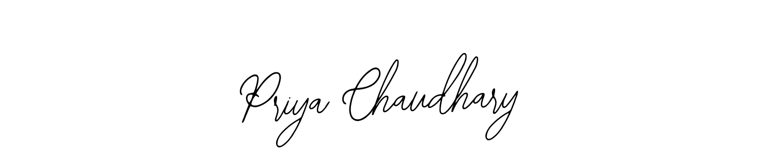 How to make Priya Chaudhary signature? Bearetta-2O07w is a professional autograph style. Create handwritten signature for Priya Chaudhary name. Priya Chaudhary signature style 12 images and pictures png