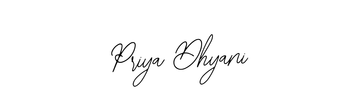 Use a signature maker to create a handwritten signature online. With this signature software, you can design (Bearetta-2O07w) your own signature for name Priya Dhyani. Priya Dhyani signature style 12 images and pictures png