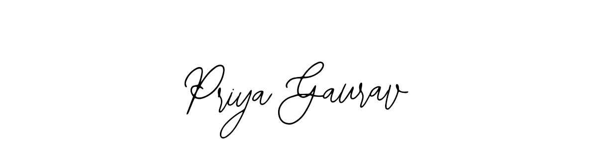 How to make Priya Gaurav signature? Bearetta-2O07w is a professional autograph style. Create handwritten signature for Priya Gaurav name. Priya Gaurav signature style 12 images and pictures png