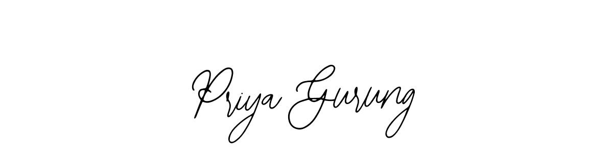 Design your own signature with our free online signature maker. With this signature software, you can create a handwritten (Bearetta-2O07w) signature for name Priya Gurung. Priya Gurung signature style 12 images and pictures png