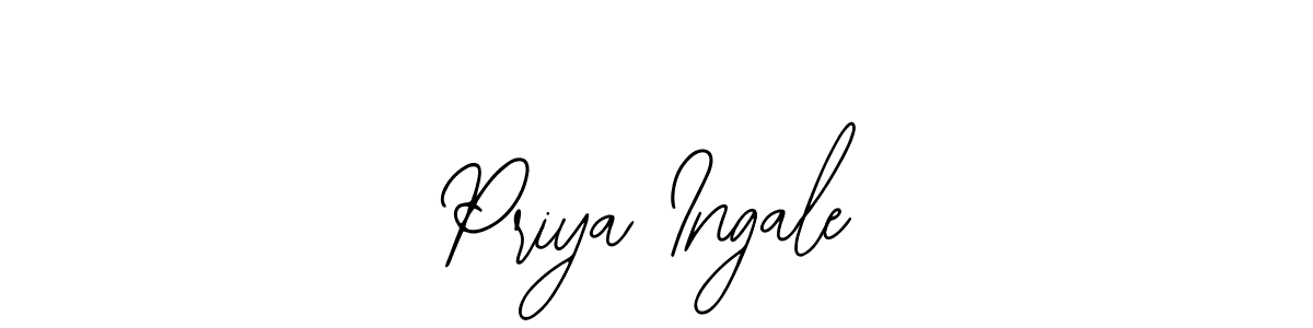 The best way (Bearetta-2O07w) to make a short signature is to pick only two or three words in your name. The name Priya Ingale include a total of six letters. For converting this name. Priya Ingale signature style 12 images and pictures png