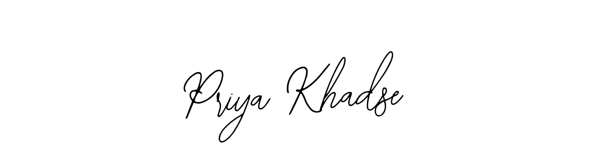 It looks lik you need a new signature style for name Priya Khadse. Design unique handwritten (Bearetta-2O07w) signature with our free signature maker in just a few clicks. Priya Khadse signature style 12 images and pictures png