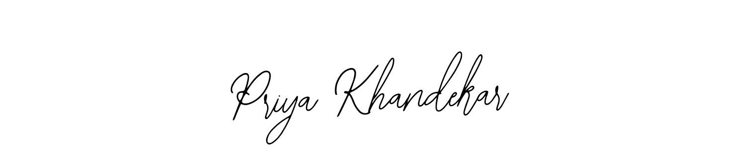 You can use this online signature creator to create a handwritten signature for the name Priya Khandekar. This is the best online autograph maker. Priya Khandekar signature style 12 images and pictures png