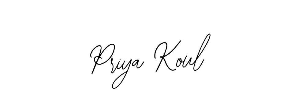 How to make Priya Koul signature? Bearetta-2O07w is a professional autograph style. Create handwritten signature for Priya Koul name. Priya Koul signature style 12 images and pictures png