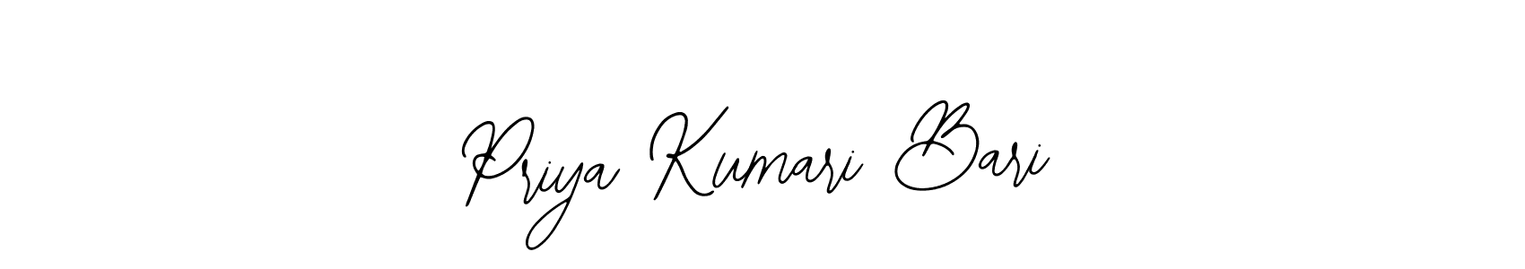 The best way (Bearetta-2O07w) to make a short signature is to pick only two or three words in your name. The name Priya Kumari Bari include a total of six letters. For converting this name. Priya Kumari Bari signature style 12 images and pictures png