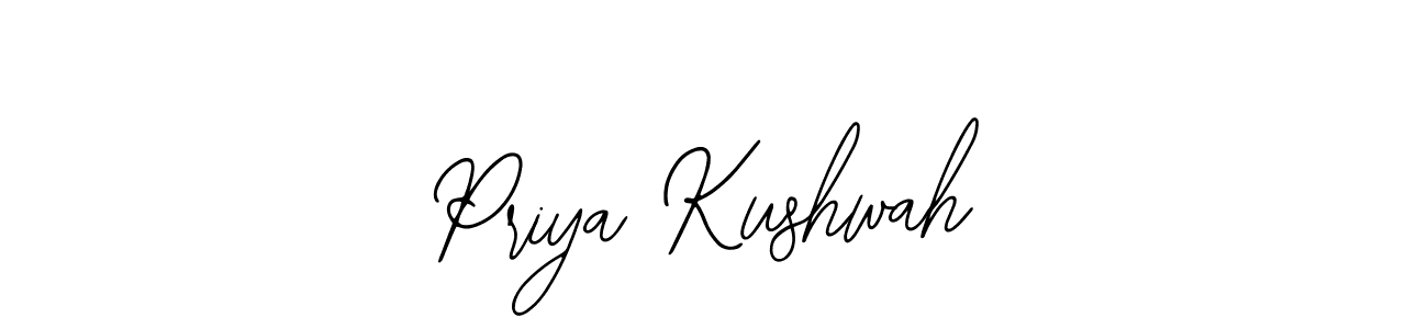 Bearetta-2O07w is a professional signature style that is perfect for those who want to add a touch of class to their signature. It is also a great choice for those who want to make their signature more unique. Get Priya Kushwah name to fancy signature for free. Priya Kushwah signature style 12 images and pictures png