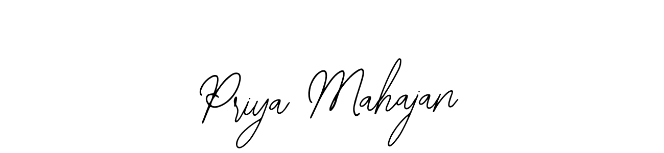 Also You can easily find your signature by using the search form. We will create Priya Mahajan name handwritten signature images for you free of cost using Bearetta-2O07w sign style. Priya Mahajan signature style 12 images and pictures png