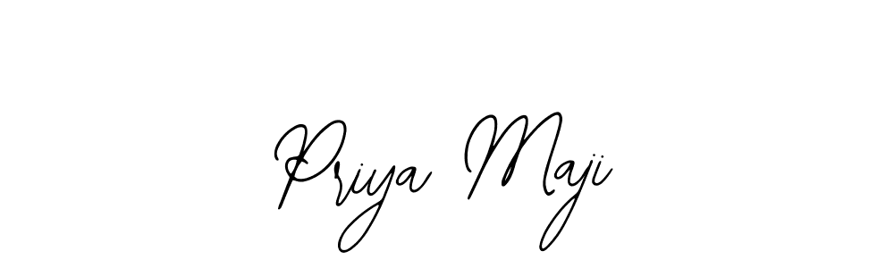 Bearetta-2O07w is a professional signature style that is perfect for those who want to add a touch of class to their signature. It is also a great choice for those who want to make their signature more unique. Get Priya Maji name to fancy signature for free. Priya Maji signature style 12 images and pictures png