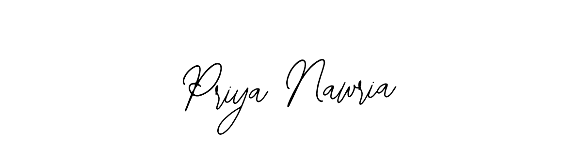 if you are searching for the best signature style for your name Priya Nawria. so please give up your signature search. here we have designed multiple signature styles  using Bearetta-2O07w. Priya Nawria signature style 12 images and pictures png