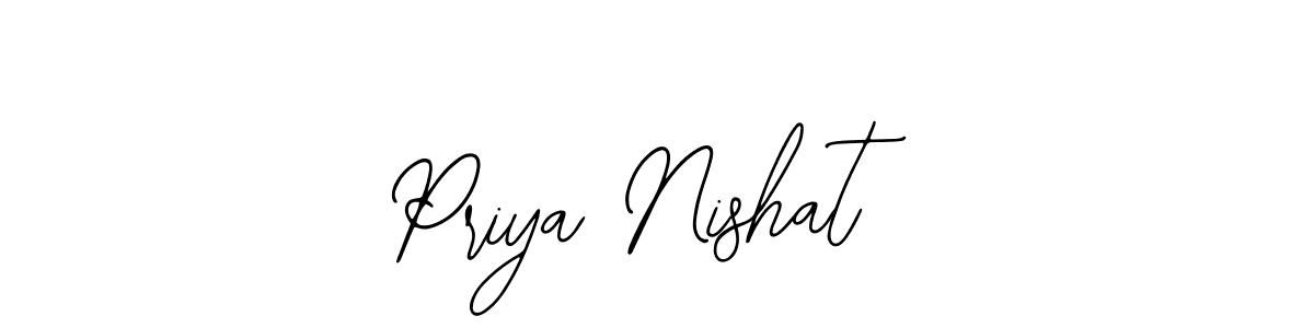 Bearetta-2O07w is a professional signature style that is perfect for those who want to add a touch of class to their signature. It is also a great choice for those who want to make their signature more unique. Get Priya Nishat name to fancy signature for free. Priya Nishat signature style 12 images and pictures png