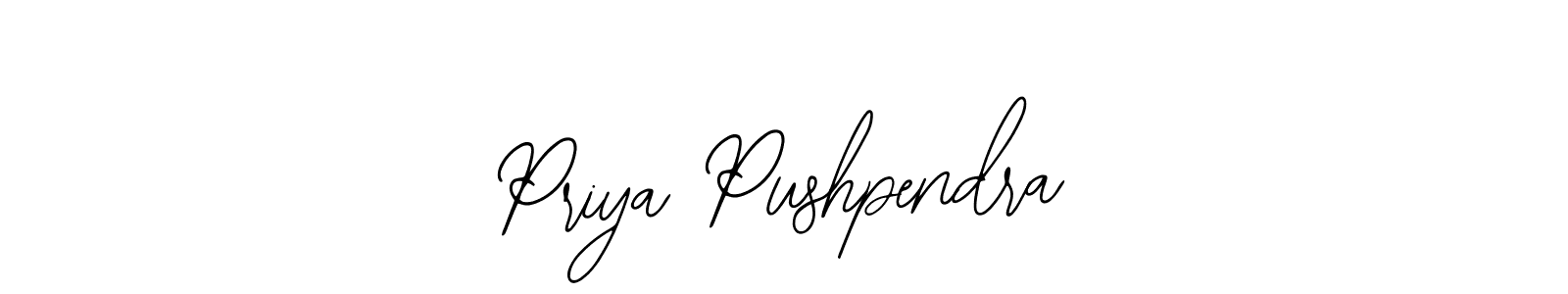 Similarly Bearetta-2O07w is the best handwritten signature design. Signature creator online .You can use it as an online autograph creator for name Priya Pushpendra. Priya Pushpendra signature style 12 images and pictures png
