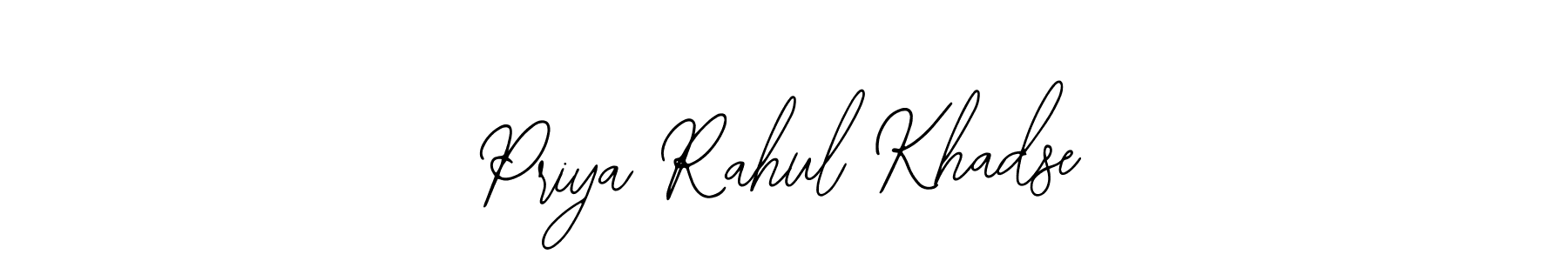 Make a beautiful signature design for name Priya Rahul Khadse. With this signature (Bearetta-2O07w) style, you can create a handwritten signature for free. Priya Rahul Khadse signature style 12 images and pictures png