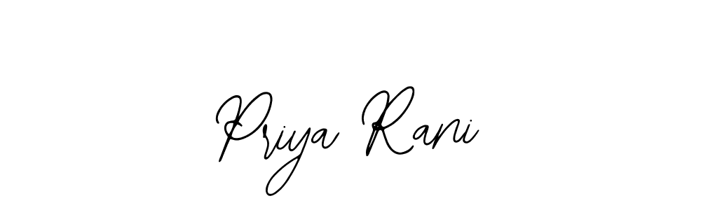 The best way (Bearetta-2O07w) to make a short signature is to pick only two or three words in your name. The name Priya Rani include a total of six letters. For converting this name. Priya Rani signature style 12 images and pictures png