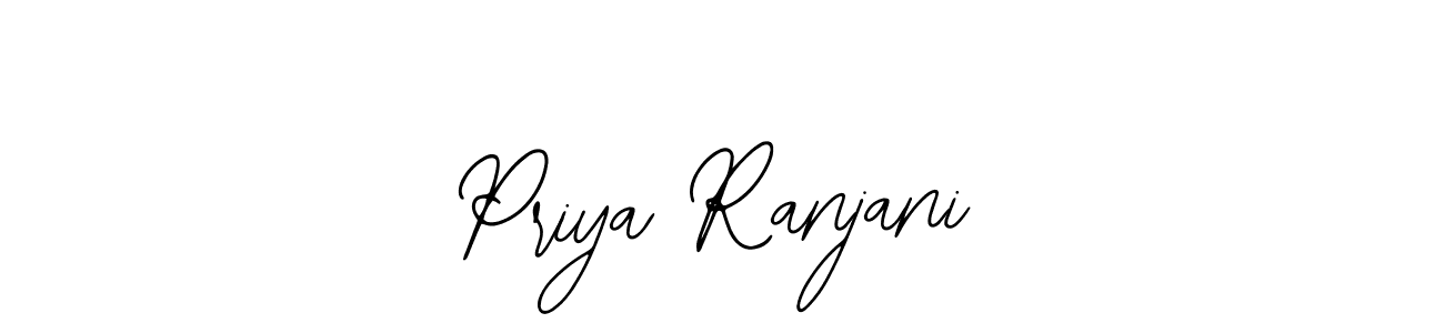 How to make Priya Ranjani name signature. Use Bearetta-2O07w style for creating short signs online. This is the latest handwritten sign. Priya Ranjani signature style 12 images and pictures png