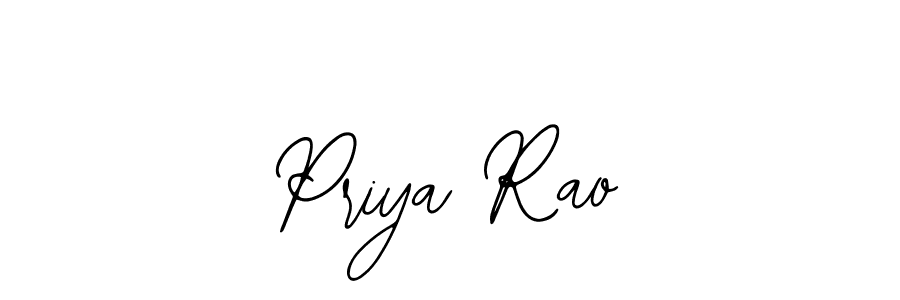 Priya Rao stylish signature style. Best Handwritten Sign (Bearetta-2O07w) for my name. Handwritten Signature Collection Ideas for my name Priya Rao. Priya Rao signature style 12 images and pictures png