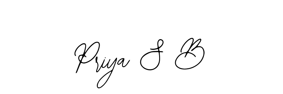 Priya S B stylish signature style. Best Handwritten Sign (Bearetta-2O07w) for my name. Handwritten Signature Collection Ideas for my name Priya S B. Priya S B signature style 12 images and pictures png
