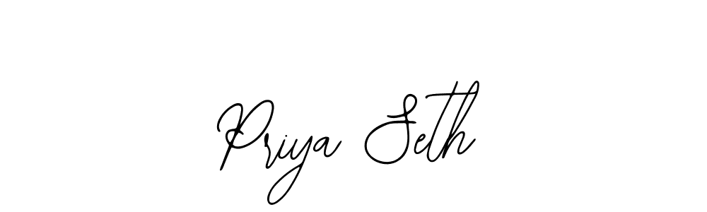 The best way (Bearetta-2O07w) to make a short signature is to pick only two or three words in your name. The name Priya Seth include a total of six letters. For converting this name. Priya Seth signature style 12 images and pictures png