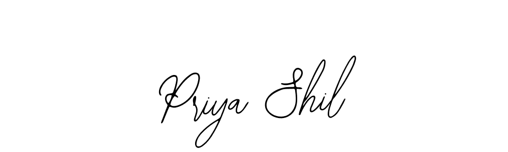 Design your own signature with our free online signature maker. With this signature software, you can create a handwritten (Bearetta-2O07w) signature for name Priya Shil. Priya Shil signature style 12 images and pictures png