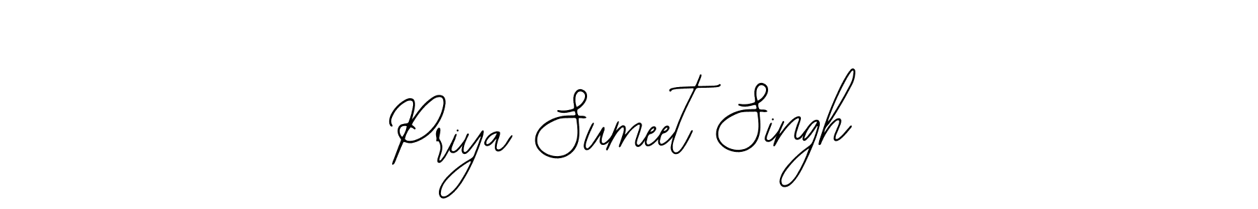 Use a signature maker to create a handwritten signature online. With this signature software, you can design (Bearetta-2O07w) your own signature for name Priya Sumeet Singh. Priya Sumeet Singh signature style 12 images and pictures png