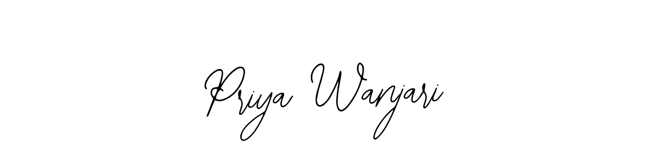 Also we have Priya Wanjari name is the best signature style. Create professional handwritten signature collection using Bearetta-2O07w autograph style. Priya Wanjari signature style 12 images and pictures png