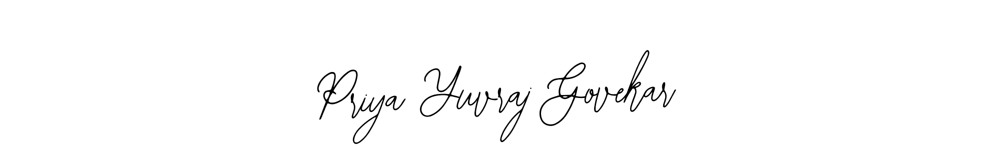 Priya Yuvraj Govekar stylish signature style. Best Handwritten Sign (Bearetta-2O07w) for my name. Handwritten Signature Collection Ideas for my name Priya Yuvraj Govekar. Priya Yuvraj Govekar signature style 12 images and pictures png