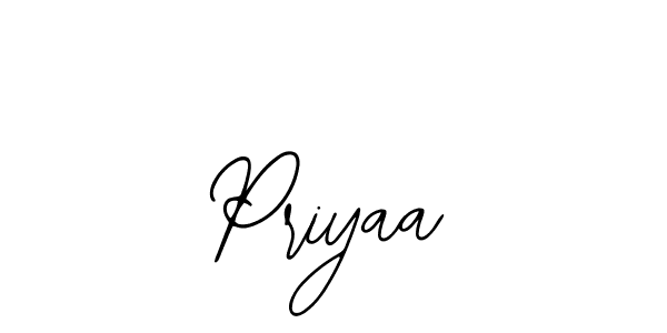 Design your own signature with our free online signature maker. With this signature software, you can create a handwritten (Bearetta-2O07w) signature for name Priyaa. Priyaa signature style 12 images and pictures png