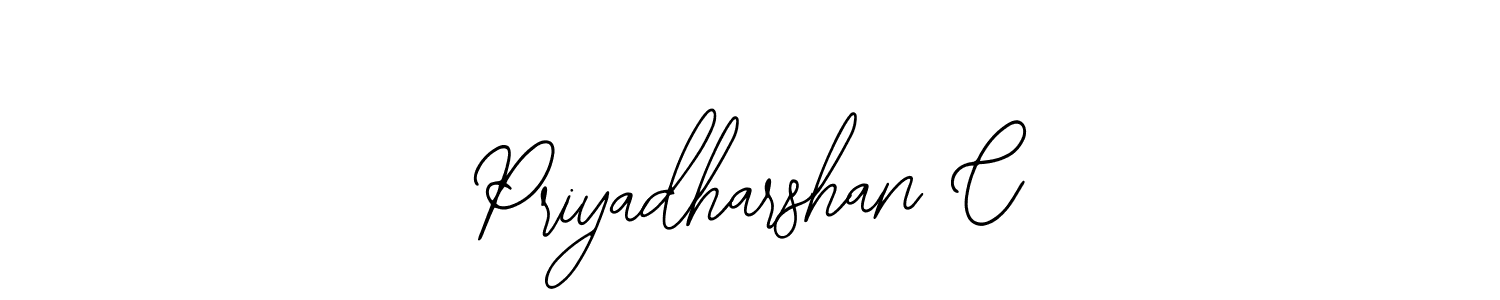 Similarly Bearetta-2O07w is the best handwritten signature design. Signature creator online .You can use it as an online autograph creator for name Priyadharshan C. Priyadharshan C signature style 12 images and pictures png