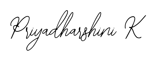 Discover how Priyadharshini K looks in an executive cursive font (Bearetta-2O07w). Perfect for legal documents, invoices, and certificates. Priyadharshini K signature style 12 images and pictures png