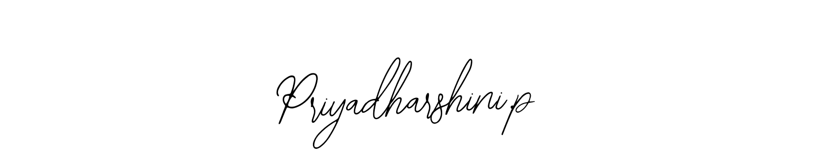 Also we have Priyadharshini.p name is the best signature style. Create professional handwritten signature collection using Bearetta-2O07w autograph style. Priyadharshini.p signature style 12 images and pictures png